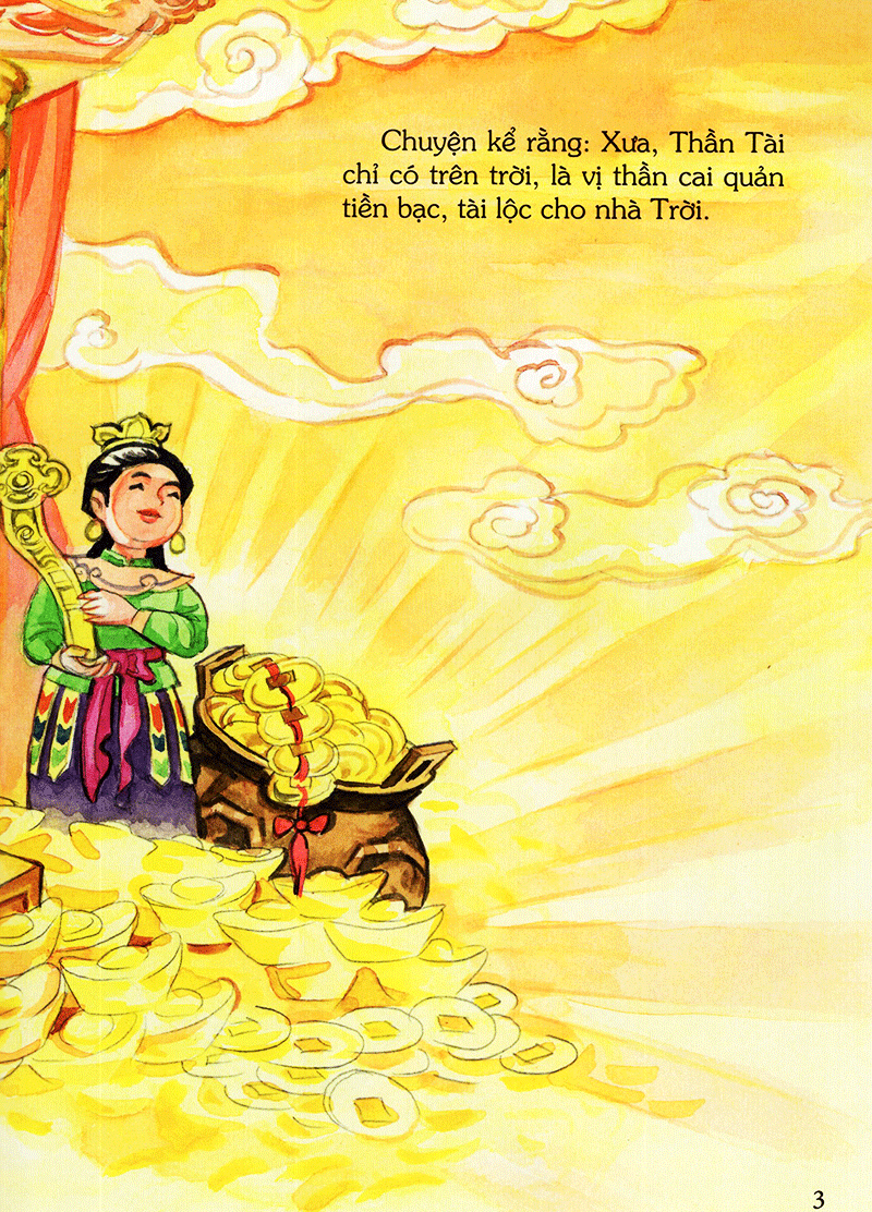 tranh truyện dân gian việt nam - sự tích thần tài (tái bản 2023) - Ảnh 4