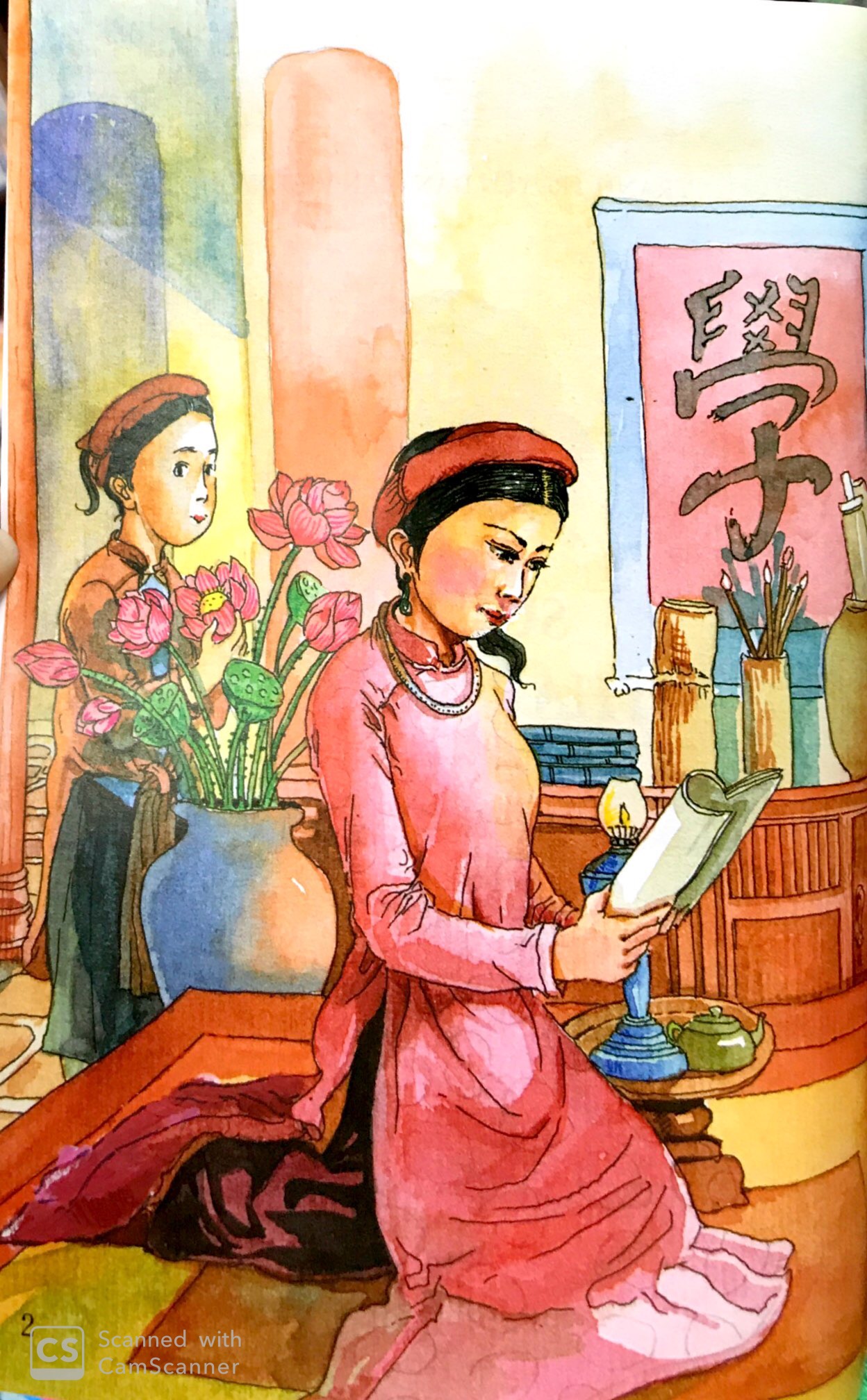 tranh truyện dân gian việt nam - sự tích tháp báo ân (tái bản 2024) - Ảnh 4