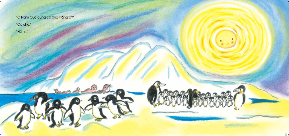 tranh truyện ehon - bé học kỹ năng quan sát - có thật nhiều ông trăng (từ 3 - 4 tuổi) - Ảnh 7