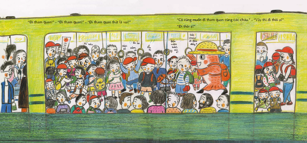 tranh truyện ehon - bé học kỹ năng sống - cô cá setouchi taiko muốn đi tham quan (từ 3 - 4 tuổi) - Ảnh 6