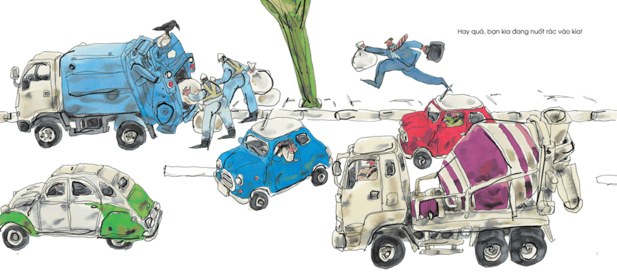 Tranh Truyen Ehon Nhat Ban - Aka-Kun Dao Pho (Tu 3 - 6 Tuoi) - Ảnh 4