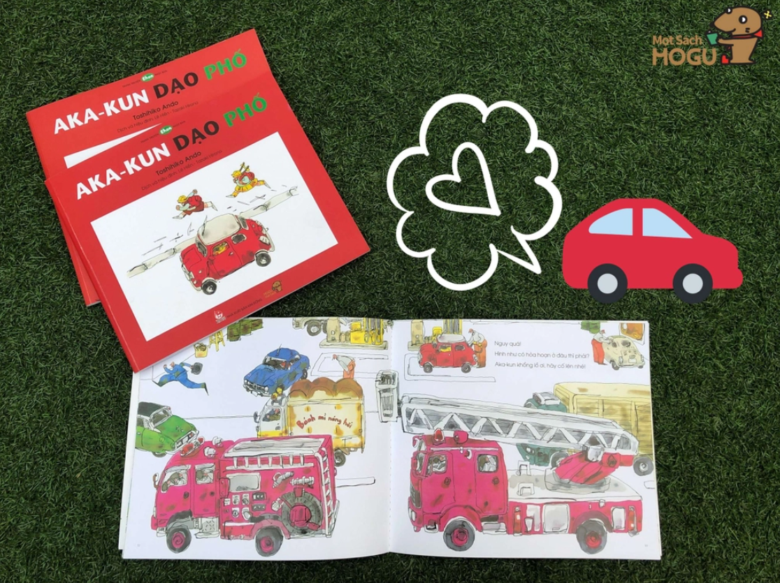 Tranh Truyen Ehon Nhat Ban - Aka-Kun Dao Pho (Tu 3 - 6 Tuoi) - Ảnh 5