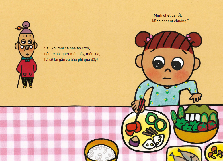 tranh truyện ehon nhật bản - bà phí quá - hãy ăn với lòng biết ơn (tái bản 2023) - Ảnh 4