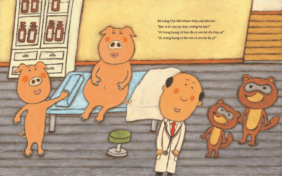tranh truyện ehon nhật bản - bác sĩ an-tôn - em bé đây (tái bản 2023) - Ảnh 4