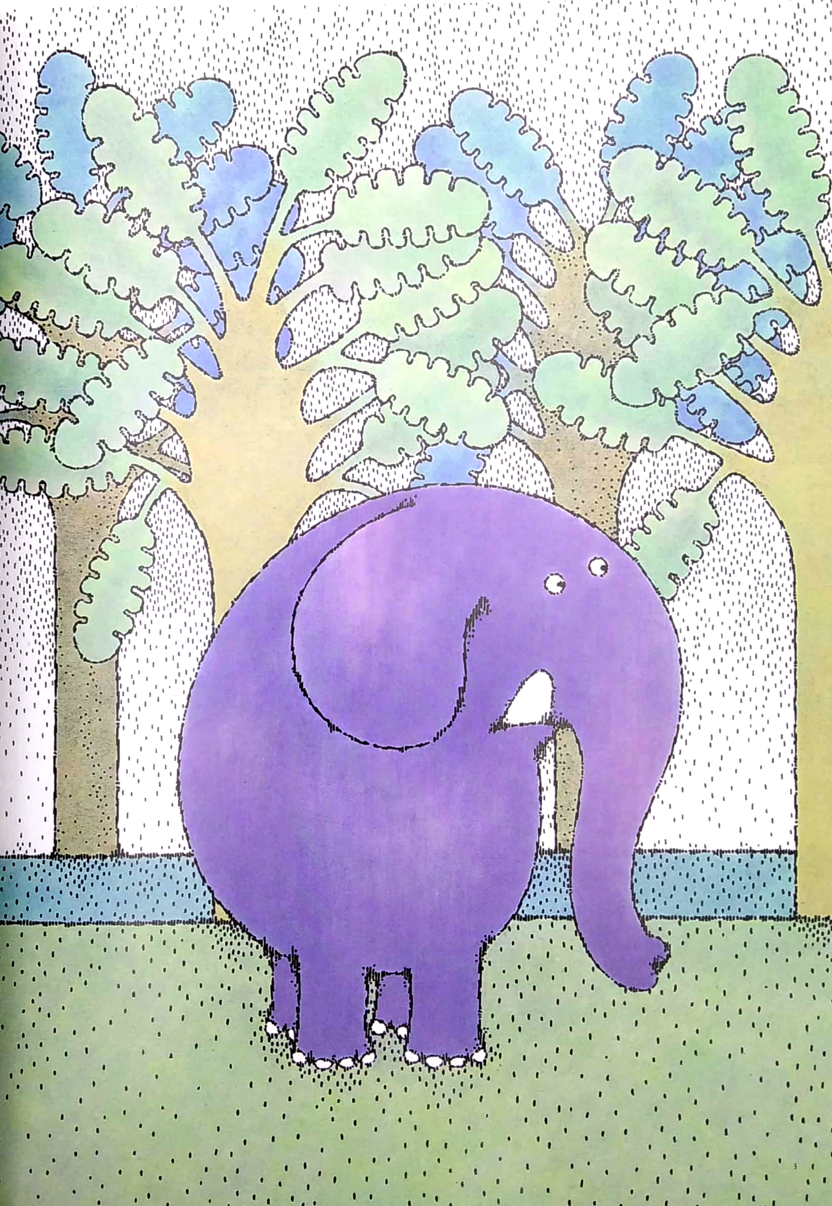 tranh truyện ehon nhật bản - bạn voi đi dạo (tái bản 2023) - Ảnh 4