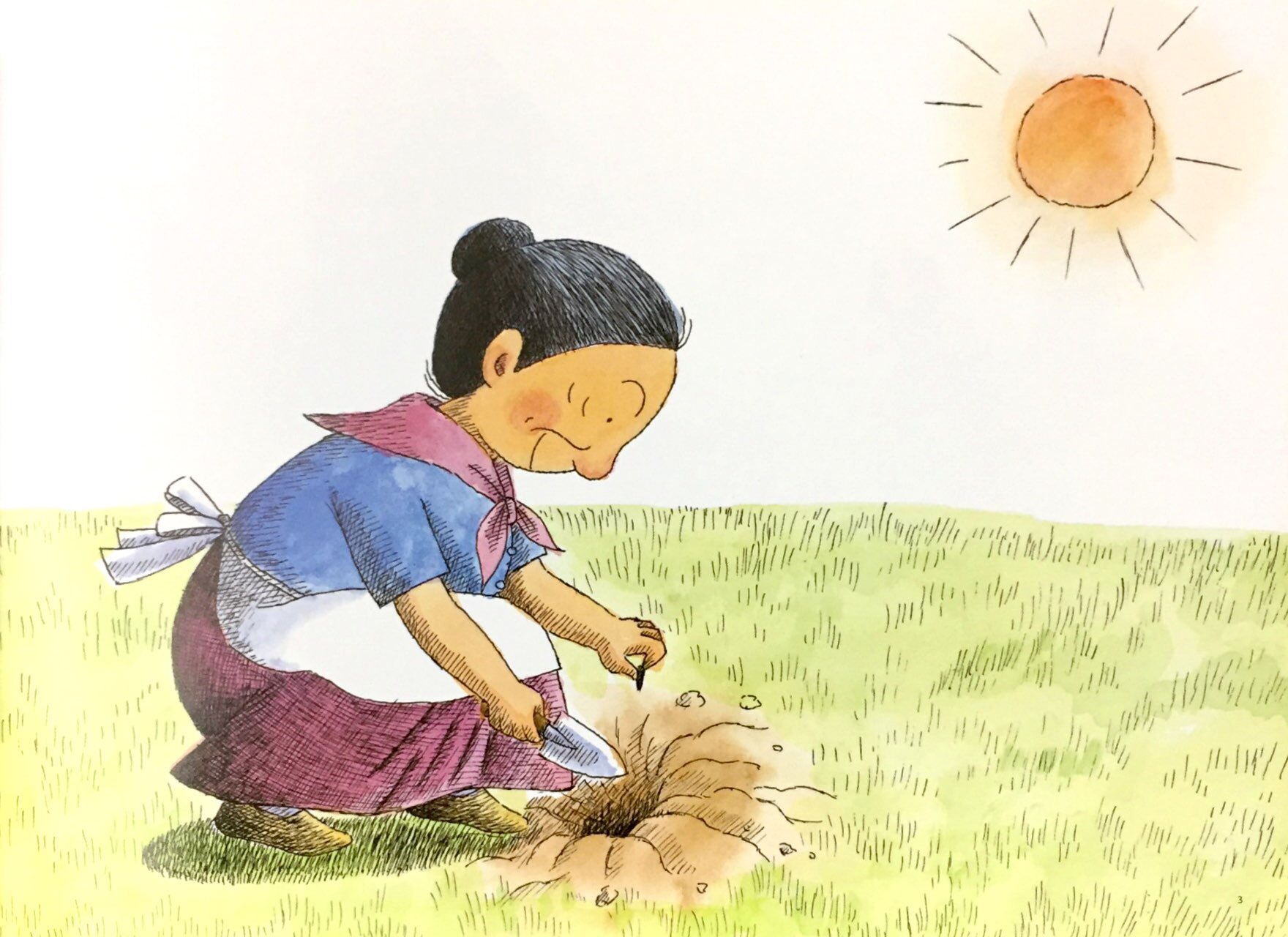 tranh truyện ehon nhật bản - hạt dưa hấu (tái bản 2023) - Ảnh 4