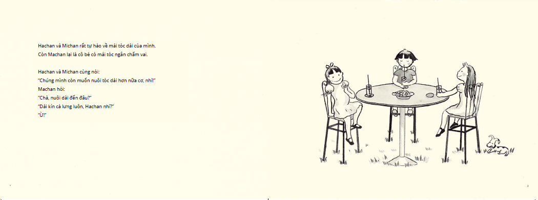 tranh truyện ehon nhật bản - machan tóc dài (dành cho bé từ 1-6 tuổi) (tái bản 2022) - Ảnh 3