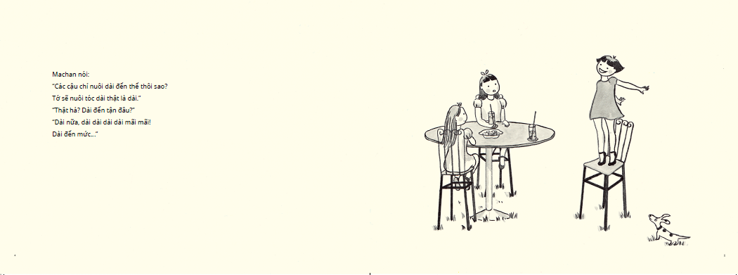 tranh truyện ehon nhật bản - machan tóc dài (dành cho bé từ 1-6 tuổi) (tái bản 2022) - Ảnh 4