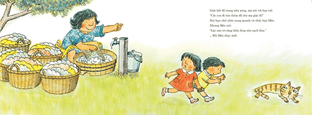 tranh truyện ehon nhật bản - mẹ giặt đồ (tái bản 2023) - Ảnh 4