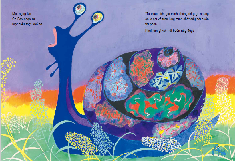 tranh truyện ehon nhật bản - nỗi buồn ốc sên (tái bản 2023) - Ảnh 3