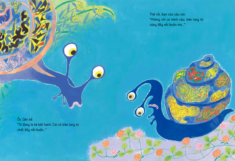 tranh truyện ehon nhật bản - nỗi buồn ốc sên (tái bản 2023) - Ảnh 6