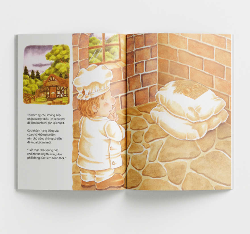 tranh truyện ehon nhật bản - tiệm mỳ lừng danh - Ảnh 5