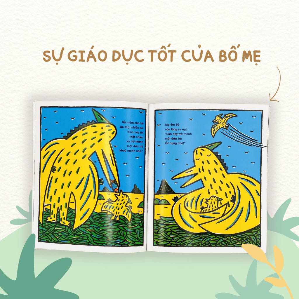 tranh truyện ehon nhật bản - tớ là khủng long bạo chúa - Ảnh 4