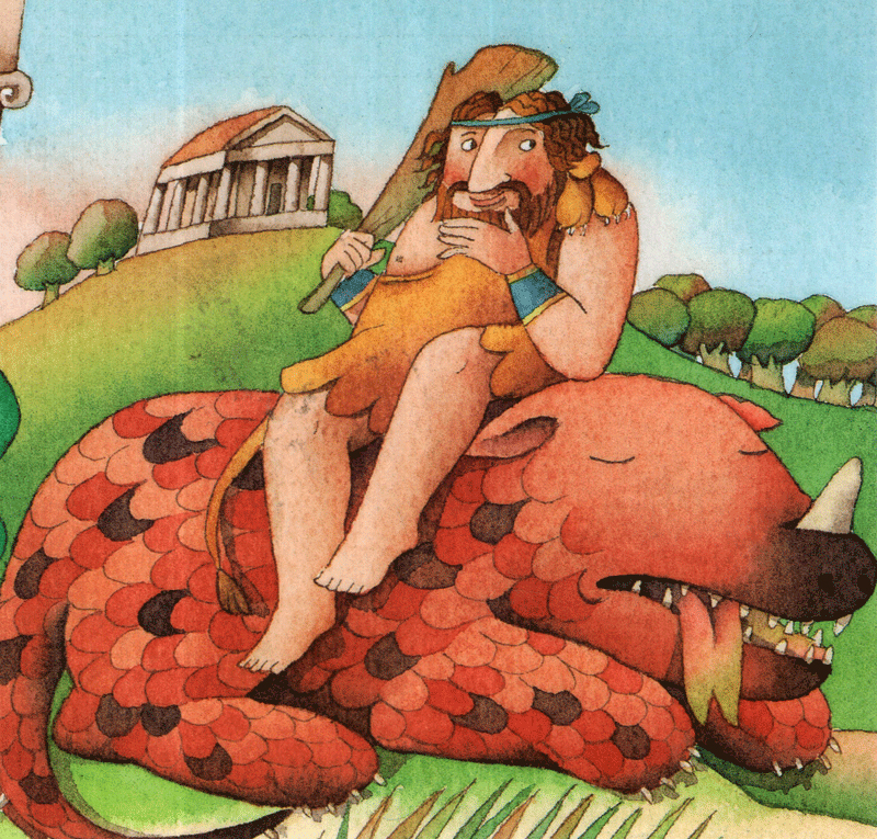 tranh truyện ghép - hecquyn và ba quả táo vàng - Ảnh 5