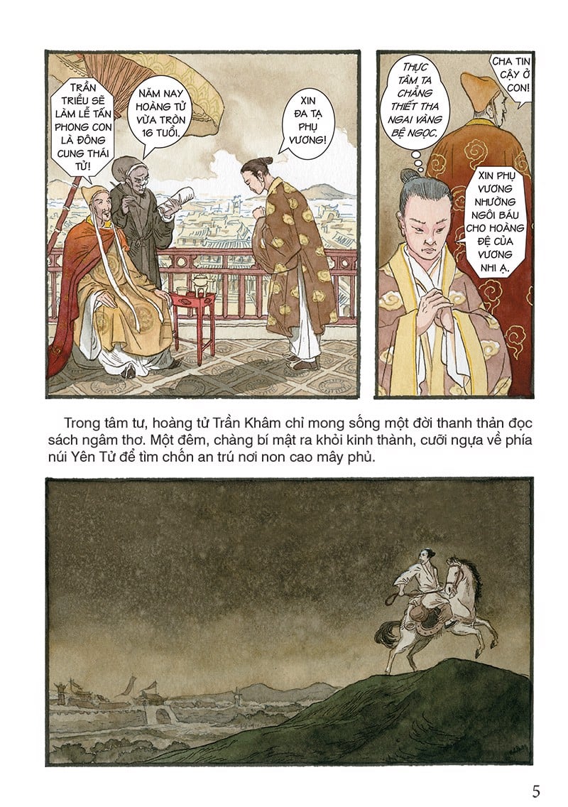 tranh truyện lịch sử việt nam - trần nhân tông (tái bản 2023) - Ảnh 5