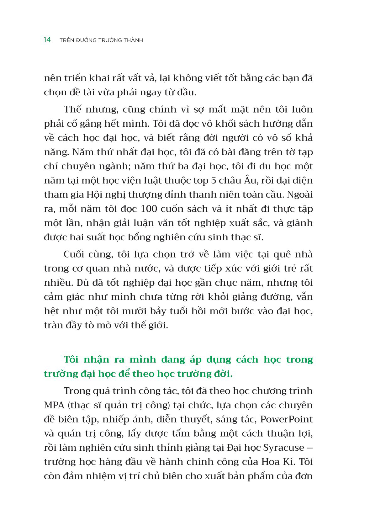 trên đường trưởng thành - đợi đến tốt nghiệp thì đã muộn - cẩm nang phát triển toàn diện của sinh viên đại học - Ảnh 7