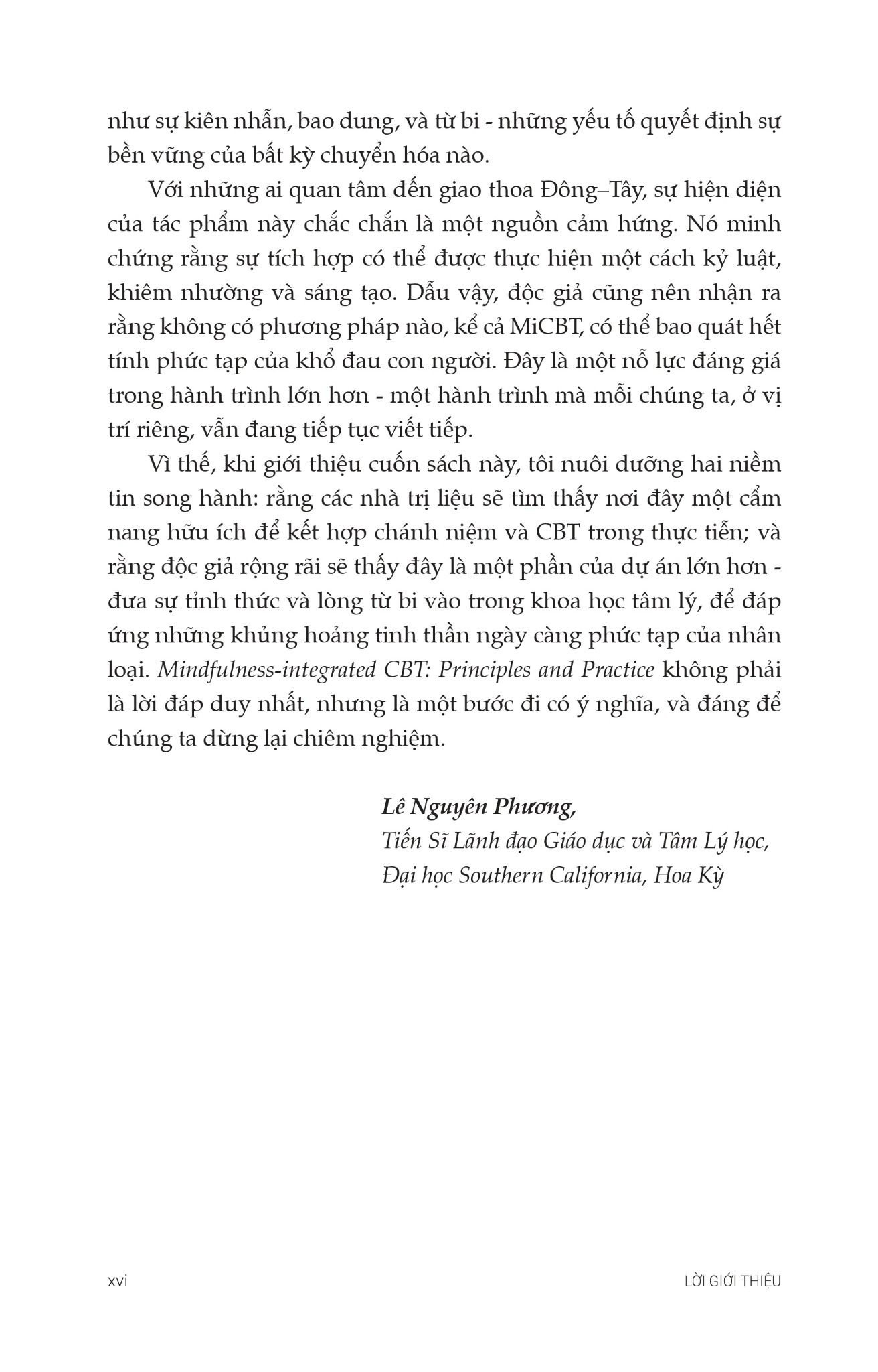 Trị Liệu Nhận Thức Hành Vi Tích Hợp Chánh Niệm - Nguyên Tắc Và Thực Hành - Ảnh 7