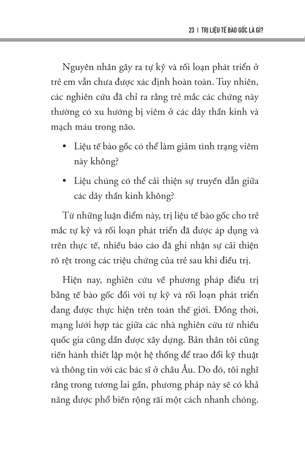 Trị Liệu Tế Bào Gốc - Cải Thiện Tự Kỷ Và Rối Loạn Phát Triển - Ảnh 13