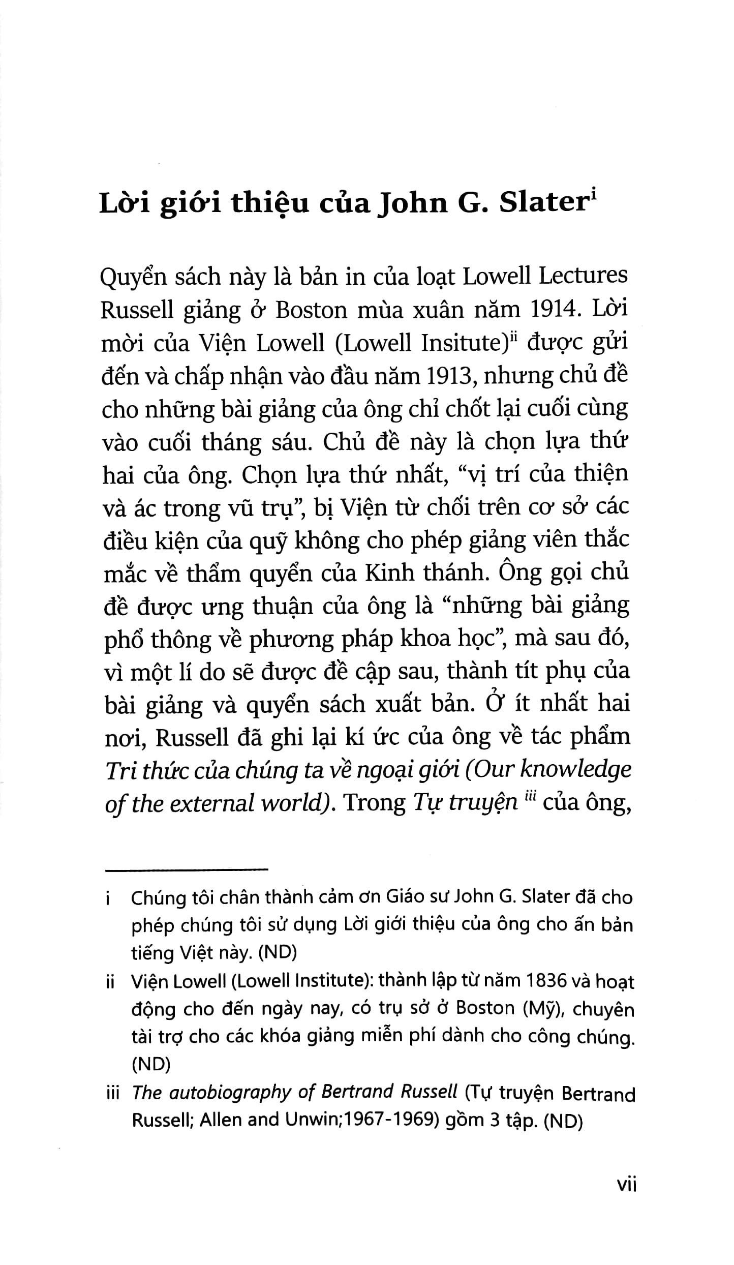 tri thức của chúng ta về ngoại giới - Ảnh 4