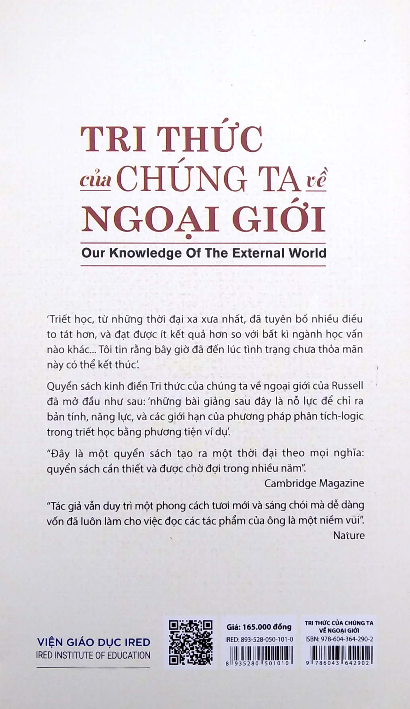tri thức của chúng ta về ngoại giới - Ảnh 6