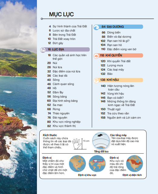 tri thức trong lòng bàn tay - bách khoa thiếu nhi - trái đất (bìa cứng) (tái bản 2022) - Ảnh 4