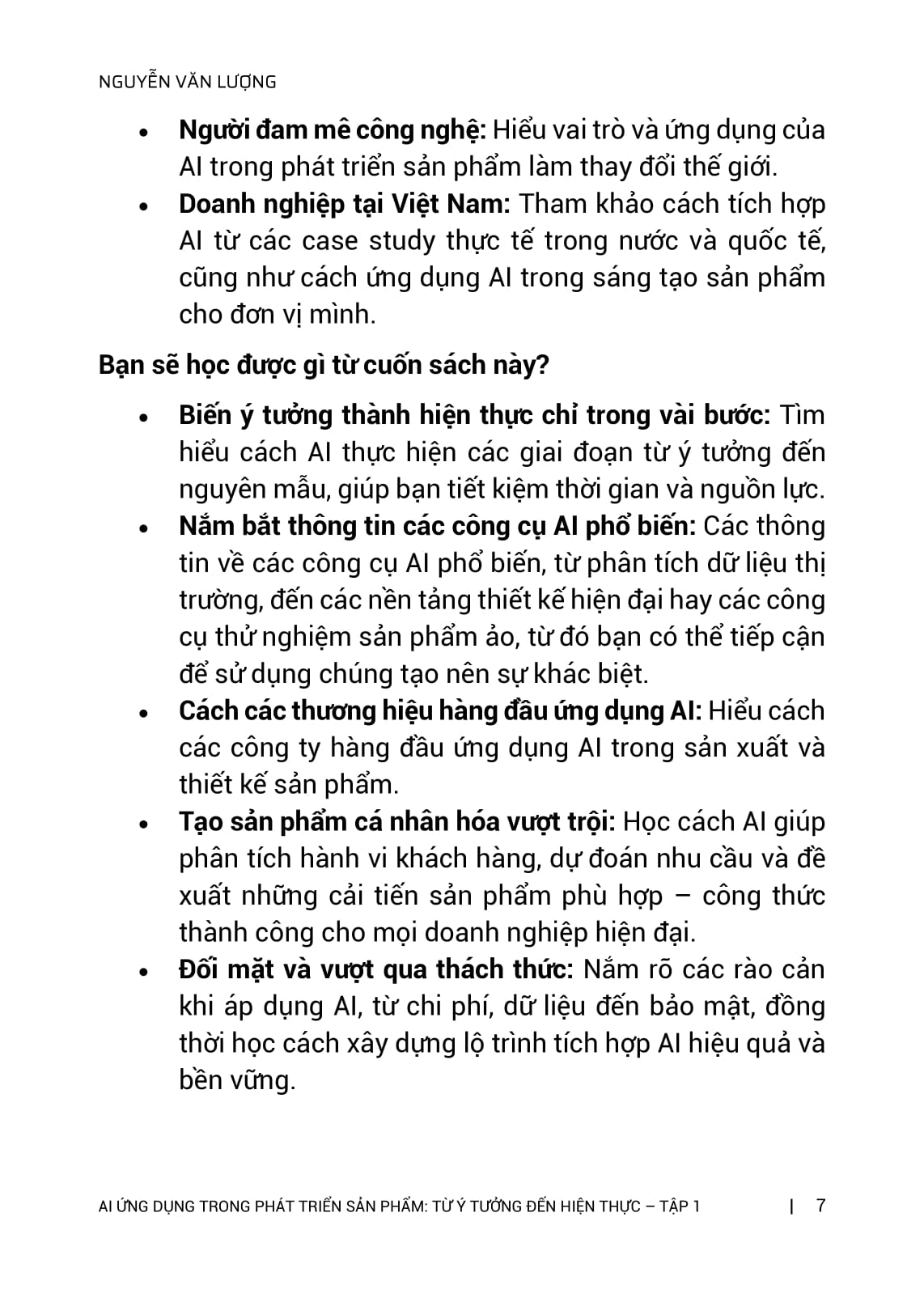 Trí Tuệ Nhân Tạo AI - Ứng Dụng Trong Phát Triển Sản Phẩm - Từ Ý Tưởng Đến Hiện Thực - Tập 1 - Ảnh 18