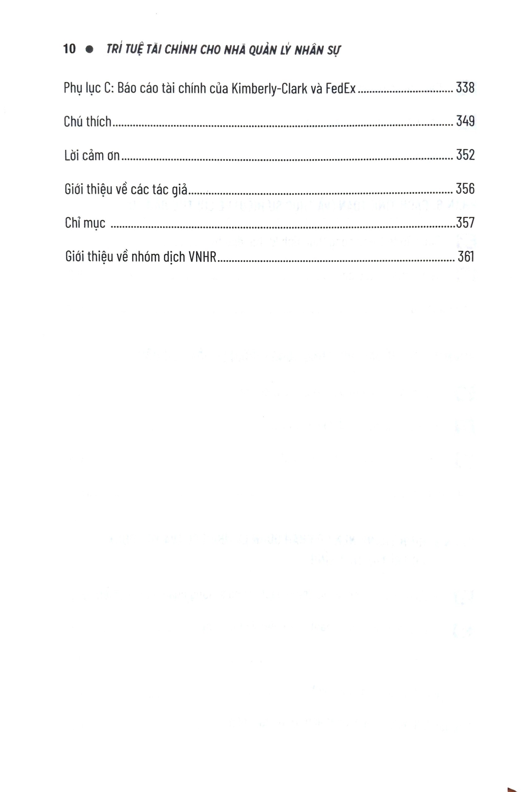 Trí Tuệ Tài Chính Dành Cho Nhà Quản Lý Nhân Sự - Financial Intelligence - Ảnh 7