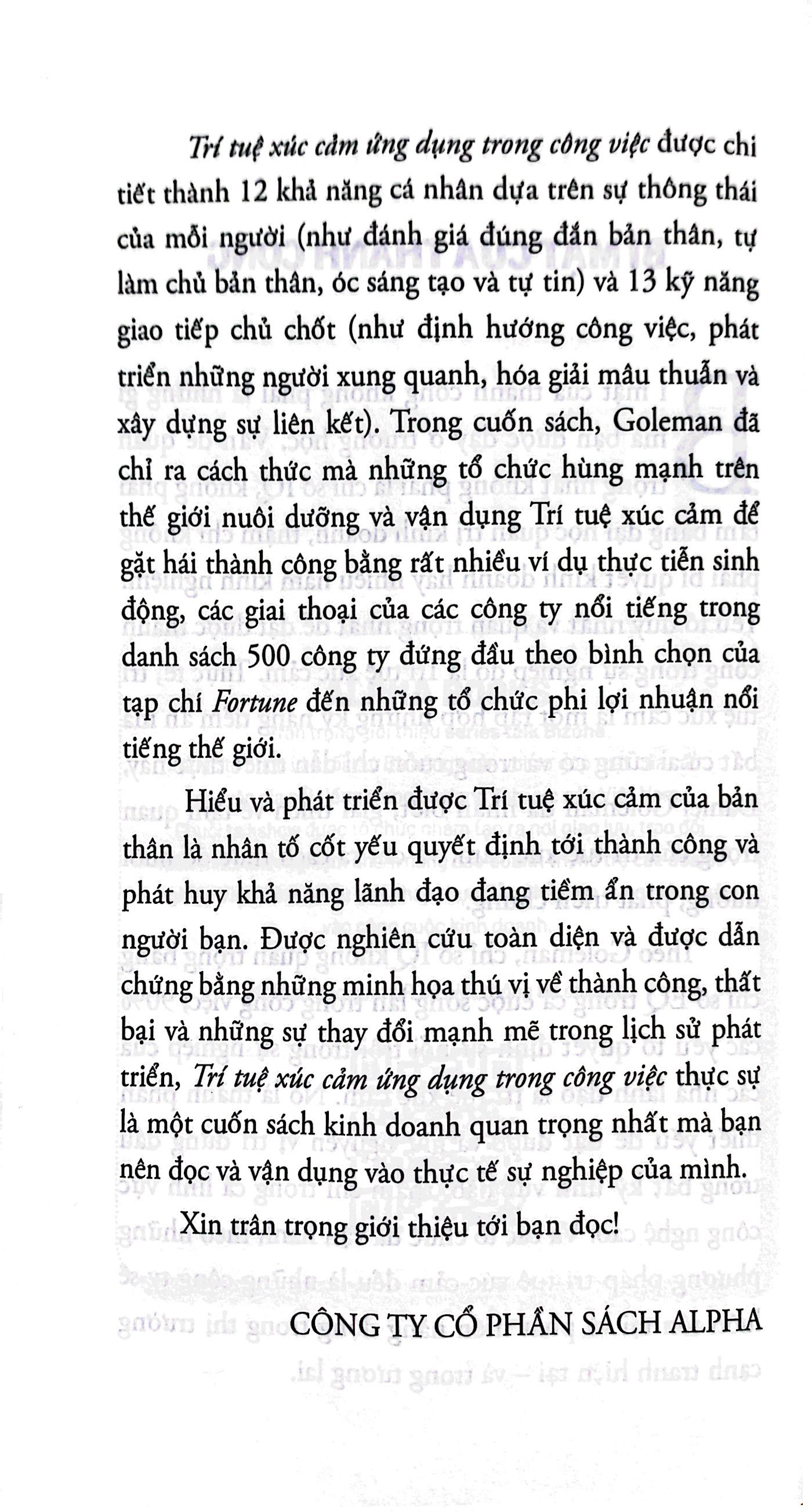 trí tuệ xúc cảm ứng dụng trong công việc (tái bản) - Ảnh 4