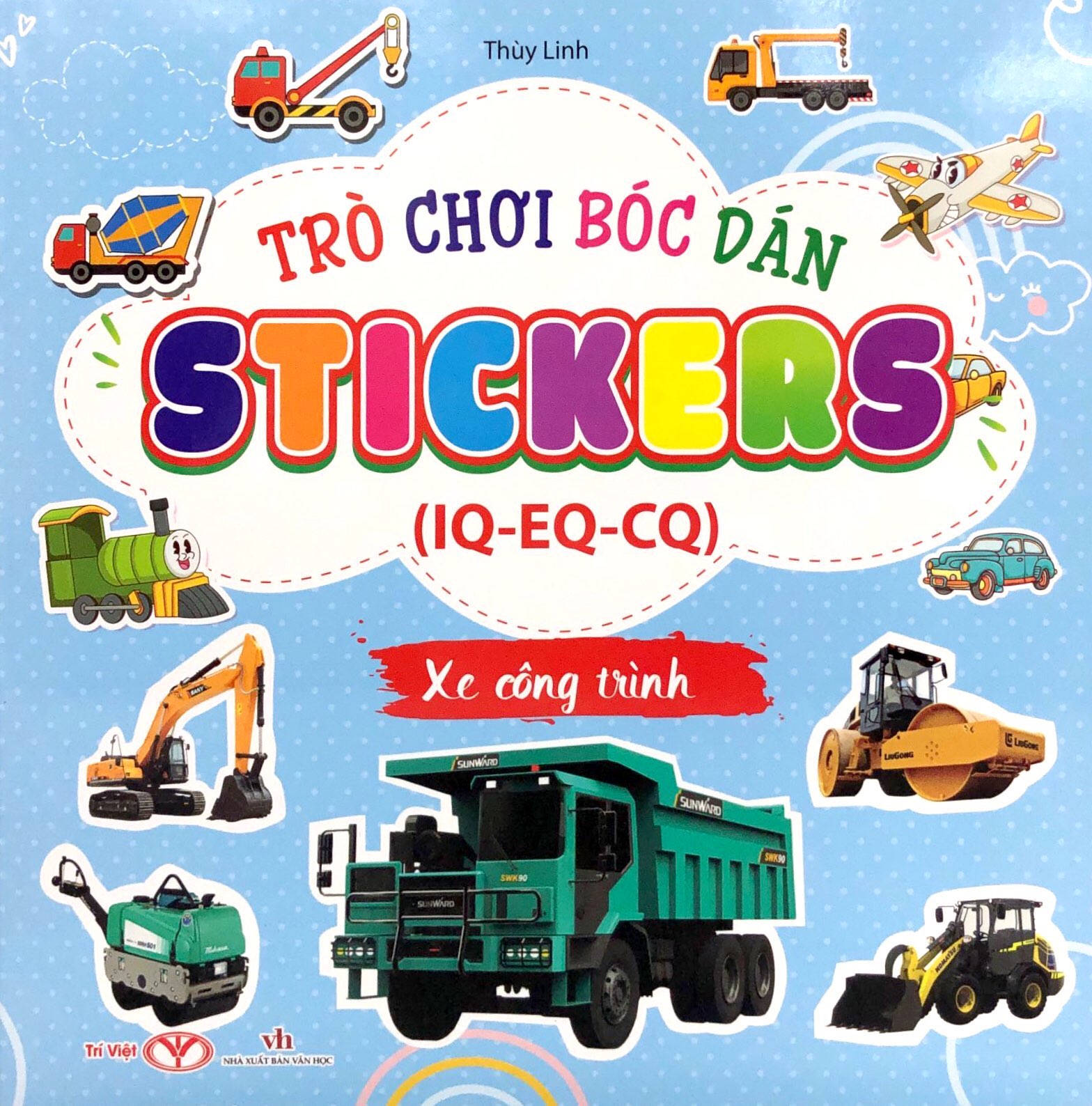 Trò Chơi Bóc Dán Sticker IQ-EQ-CQ - Xe Công Trình - Ảnh 2