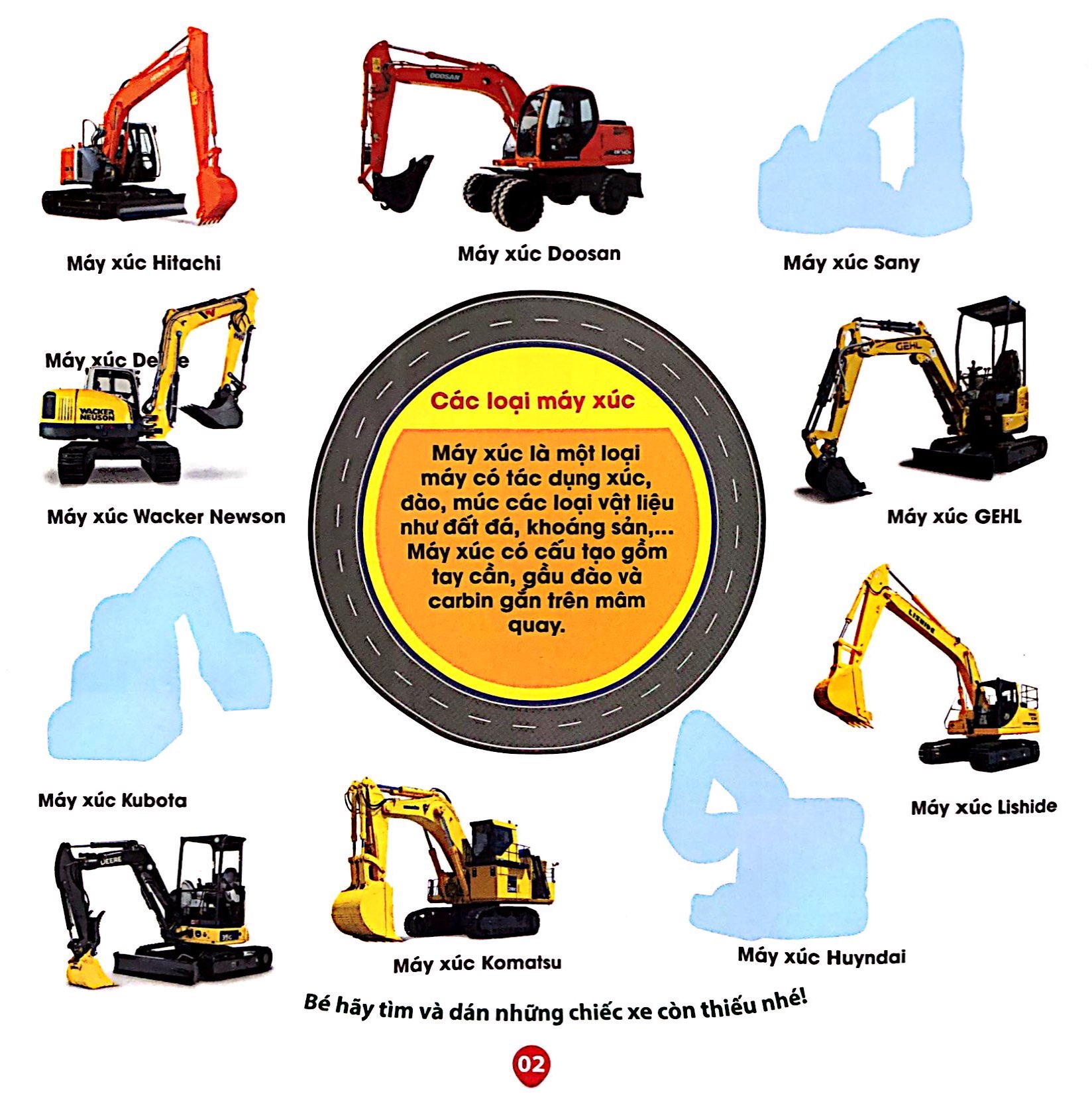 Trò Chơi Bóc Dán Sticker IQ-EQ-CQ - Xe Công Trình - Ảnh 4