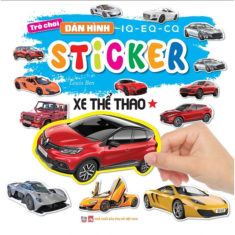 trò chơi dán hình iq-eq-cq - sticker - xe thể thao -tập 1 - Ảnh 2