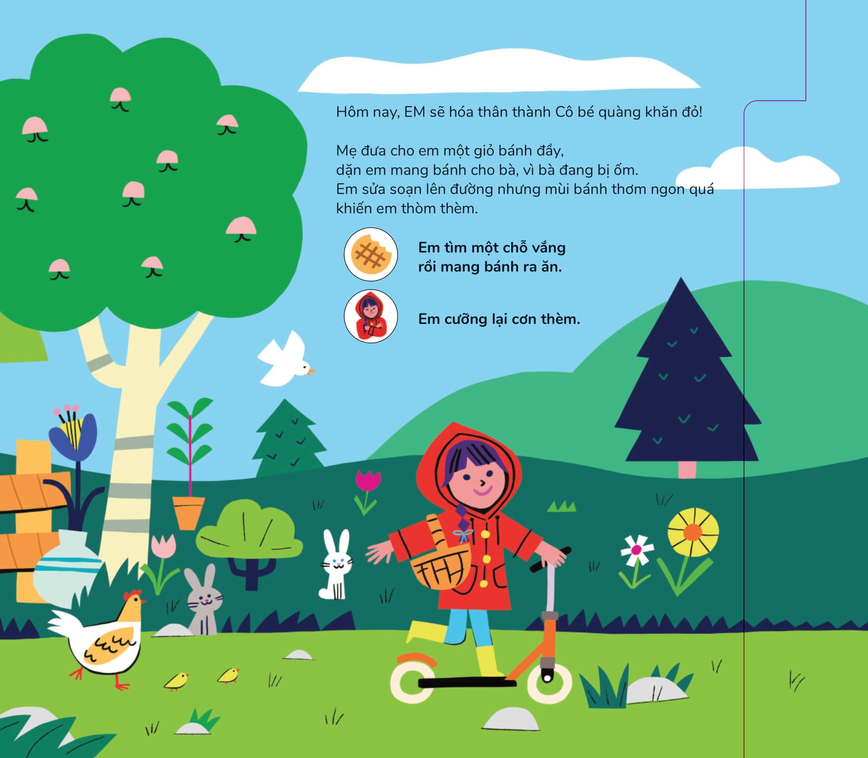 trò chơi nhập vai - nếu em là cô bé quàng khăn đỏ - Ảnh 5