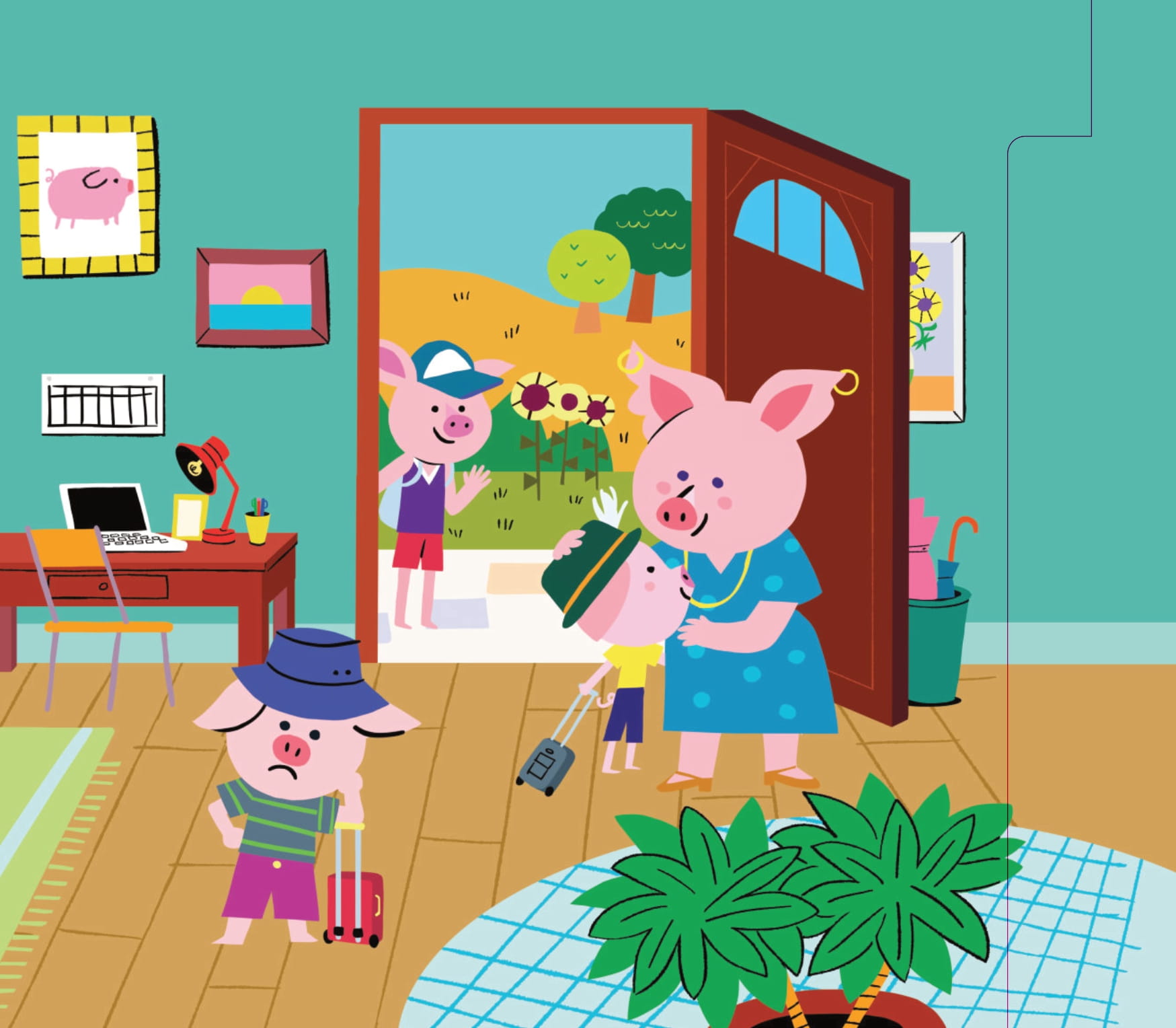 trò chơi nhập vai - nếu em là heo cả trong ba chú heo con - Ảnh 5