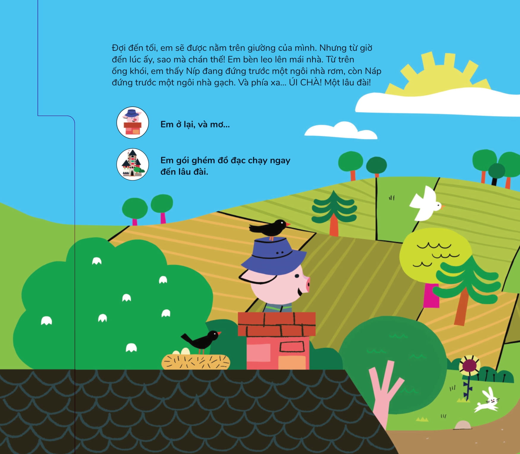 trò chơi nhập vai - nếu em là heo cả trong ba chú heo con - Ảnh 8