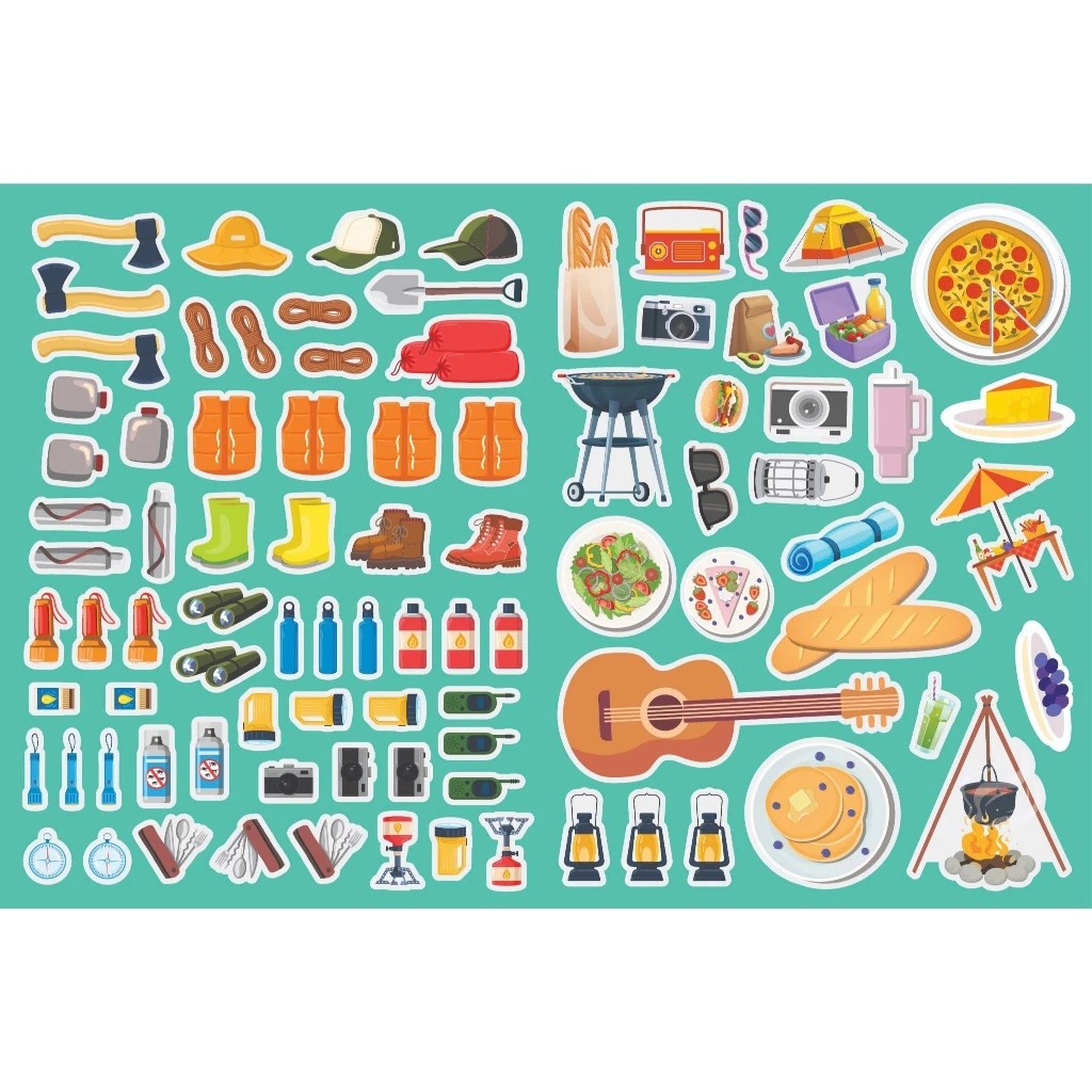 Trò Chơi Trang Trí Stickers - Bé Đi Cắm Trại - Ảnh 3