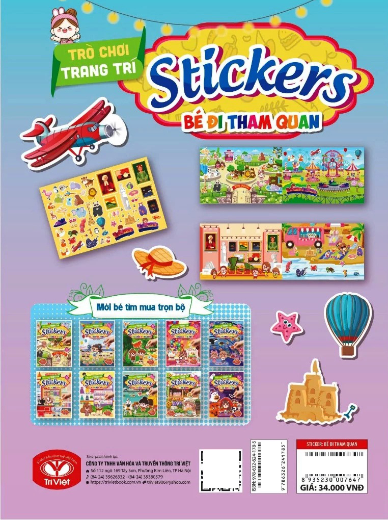 Tro Choi Trang Tri Stickers - Be Di Tham Quan - Ảnh 4