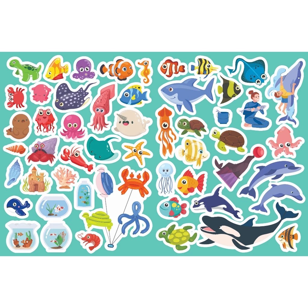 Trò Chơi Trang Trí Stickers - Bé Đi Thủy Cung - Ảnh 4