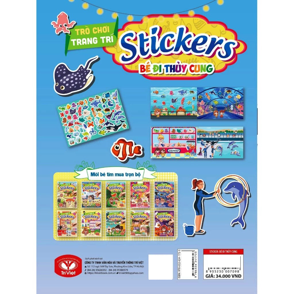 Trò Chơi Trang Trí Stickers - Bé Đi Thủy Cung - Ảnh 6