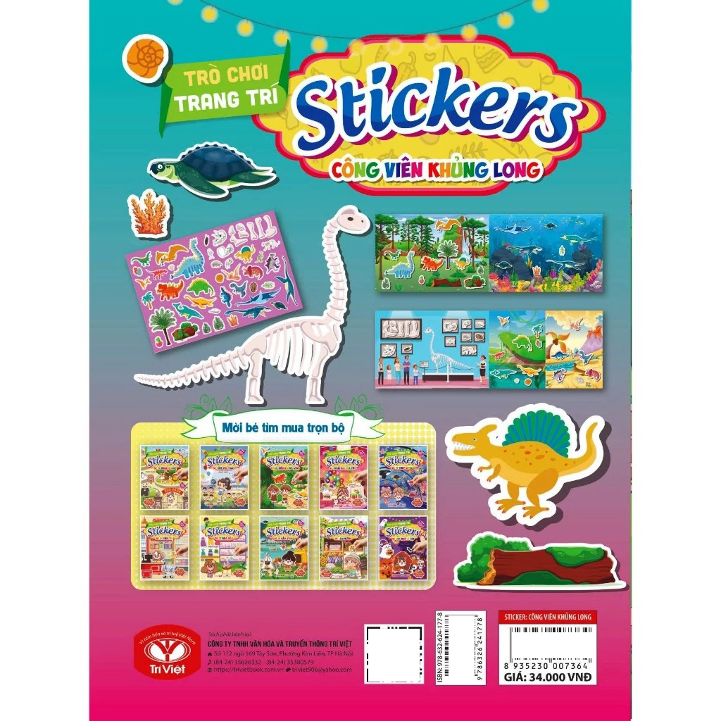 Trò Chơi Trang Trí Stickers - Công Viên Khủng Long - Ảnh 4