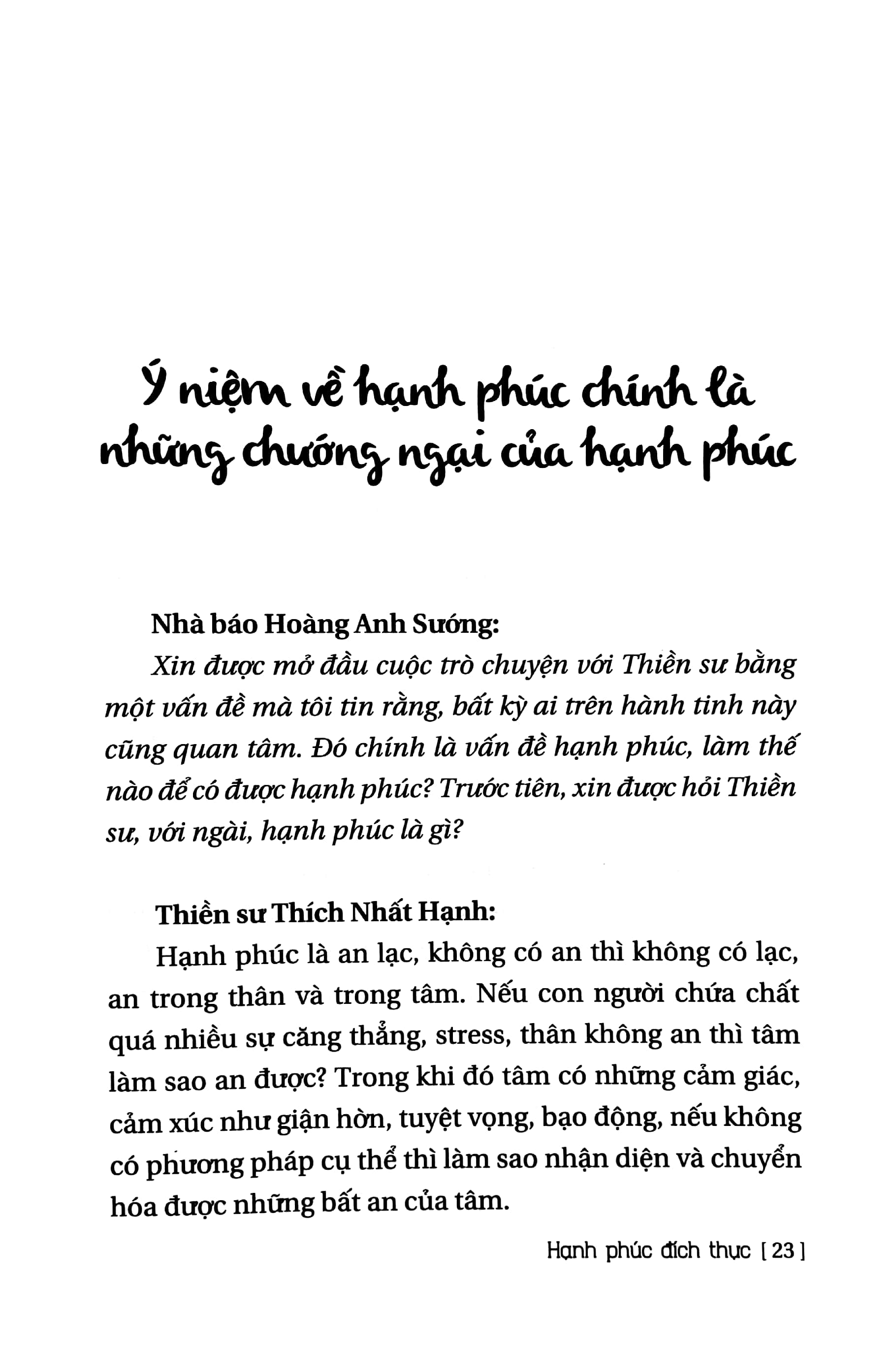 trò chuyện với thiền sư thích nhất hạnh - hạnh phúc đích thực (tái bản) - Ảnh 5
