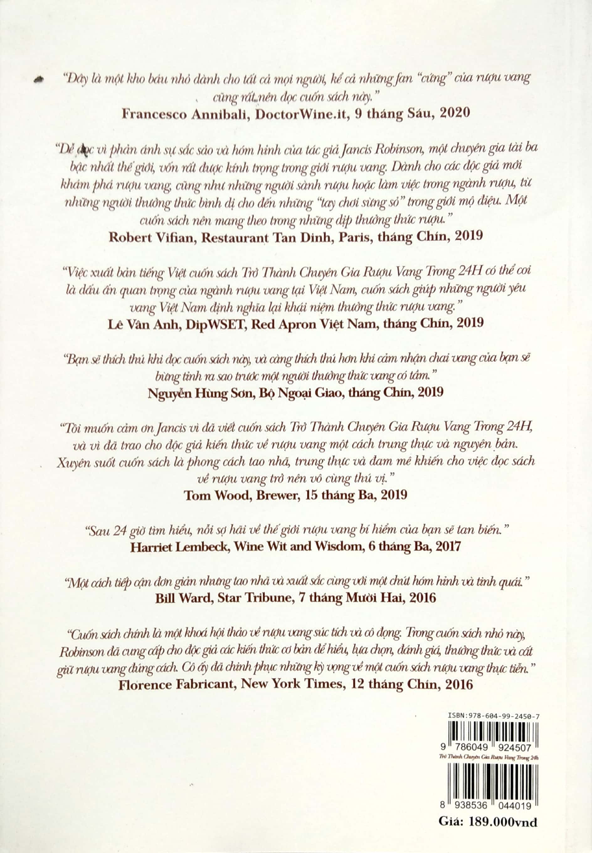 trở thành chuyên gia rượu vang trong 24h (tái bản 2021) - Ảnh 8