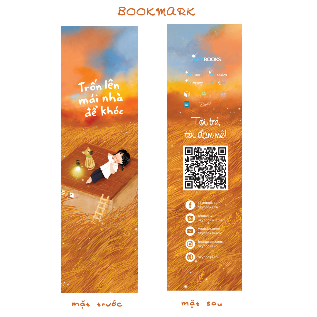 trốn lên mái nhà để khóc - tặng kèm bookmark - Ảnh 3