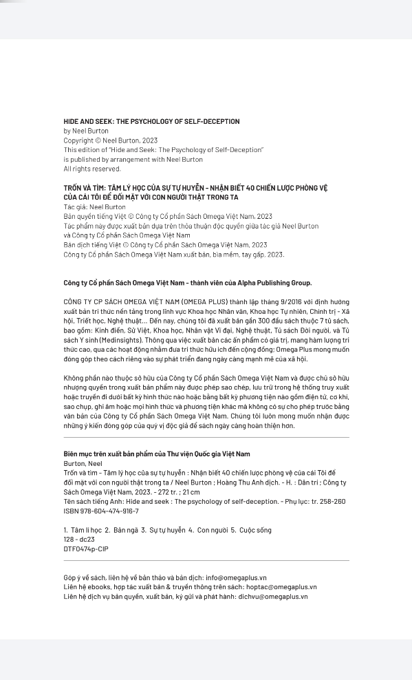 trốn và tìm - tâm lý học về sự tự huyễn - Ảnh 4