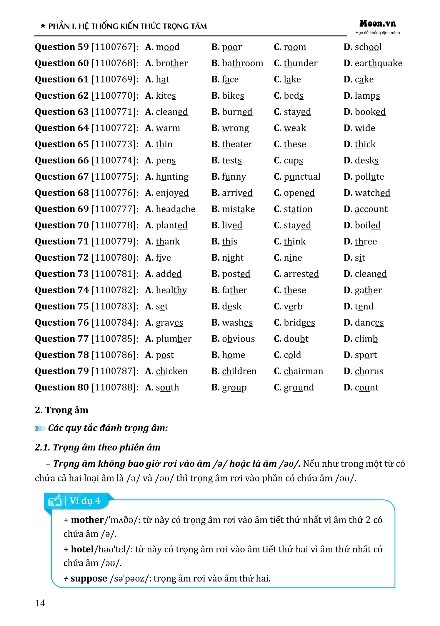 Trọng Tâm Kiến Thức Ôn Thi Vào 10 - Môn Tiếng Anh - Ảnh 19