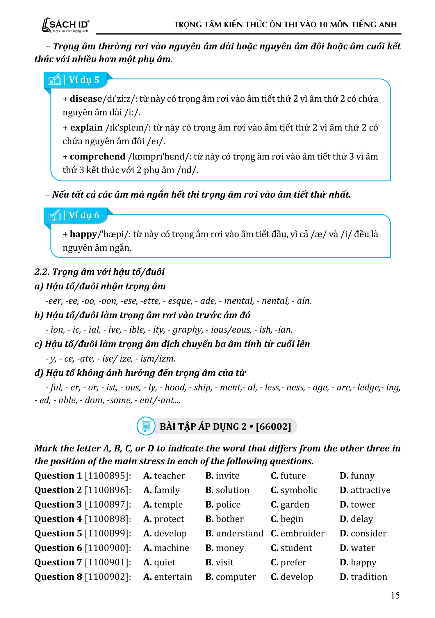 Trọng Tâm Kiến Thức Ôn Thi Vào 10 - Môn Tiếng Anh - Ảnh 20