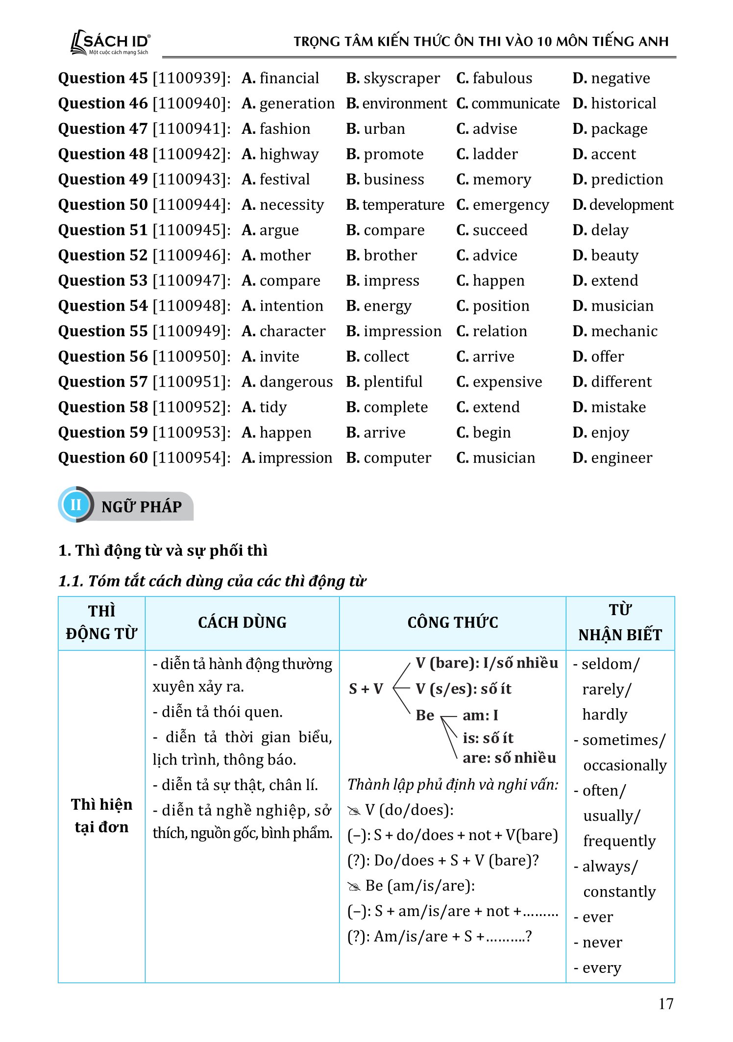Trọng Tâm Kiến Thức Ôn Thi Vào 10 - Môn Tiếng Anh - Ảnh 22