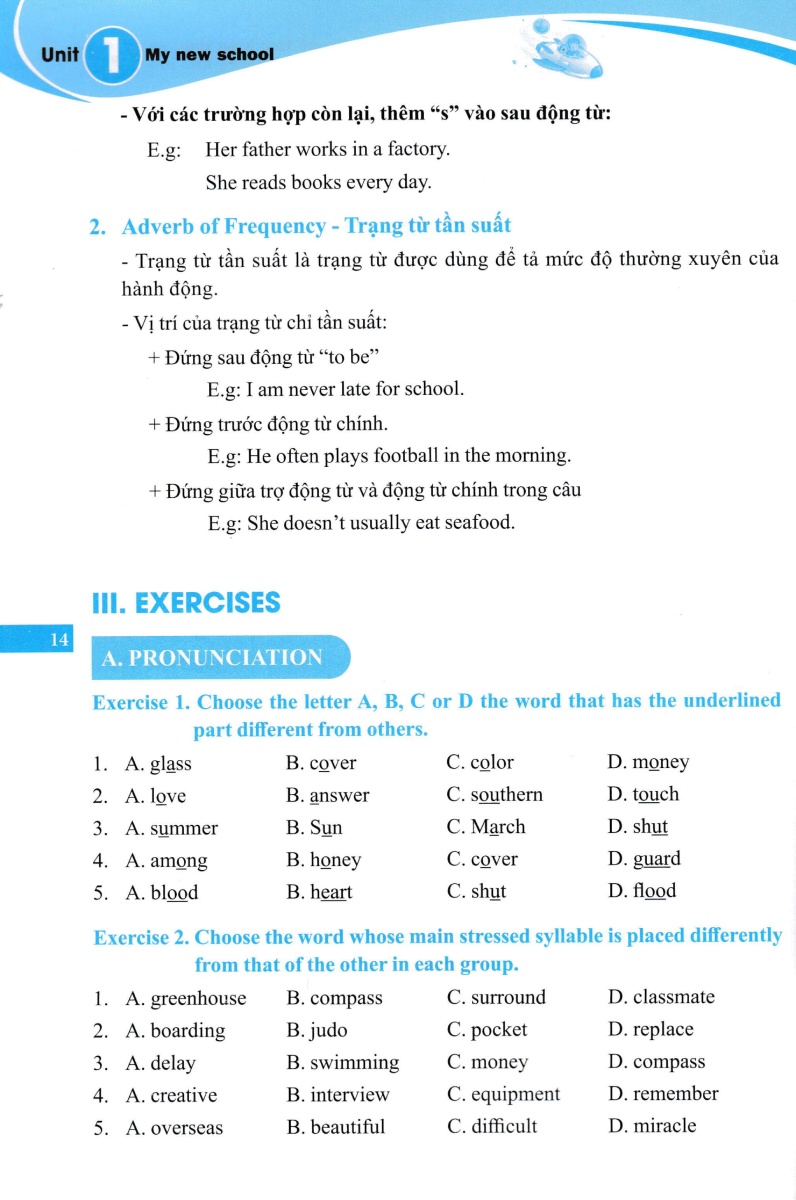 trọng tâm kiến thức và bài tập thực hành tiếng anh 6 - global success - Ảnh 10
