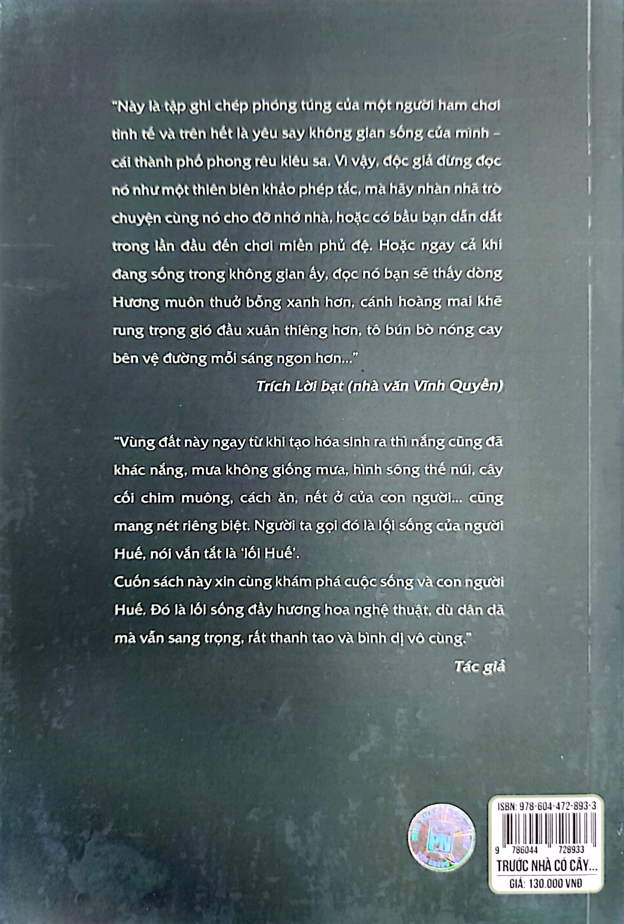 trước nhà có cây hoàng mai - những ghi chép về huế - xứ sở phong rêu kiêu sa (tái bản 2024) - Ảnh 8