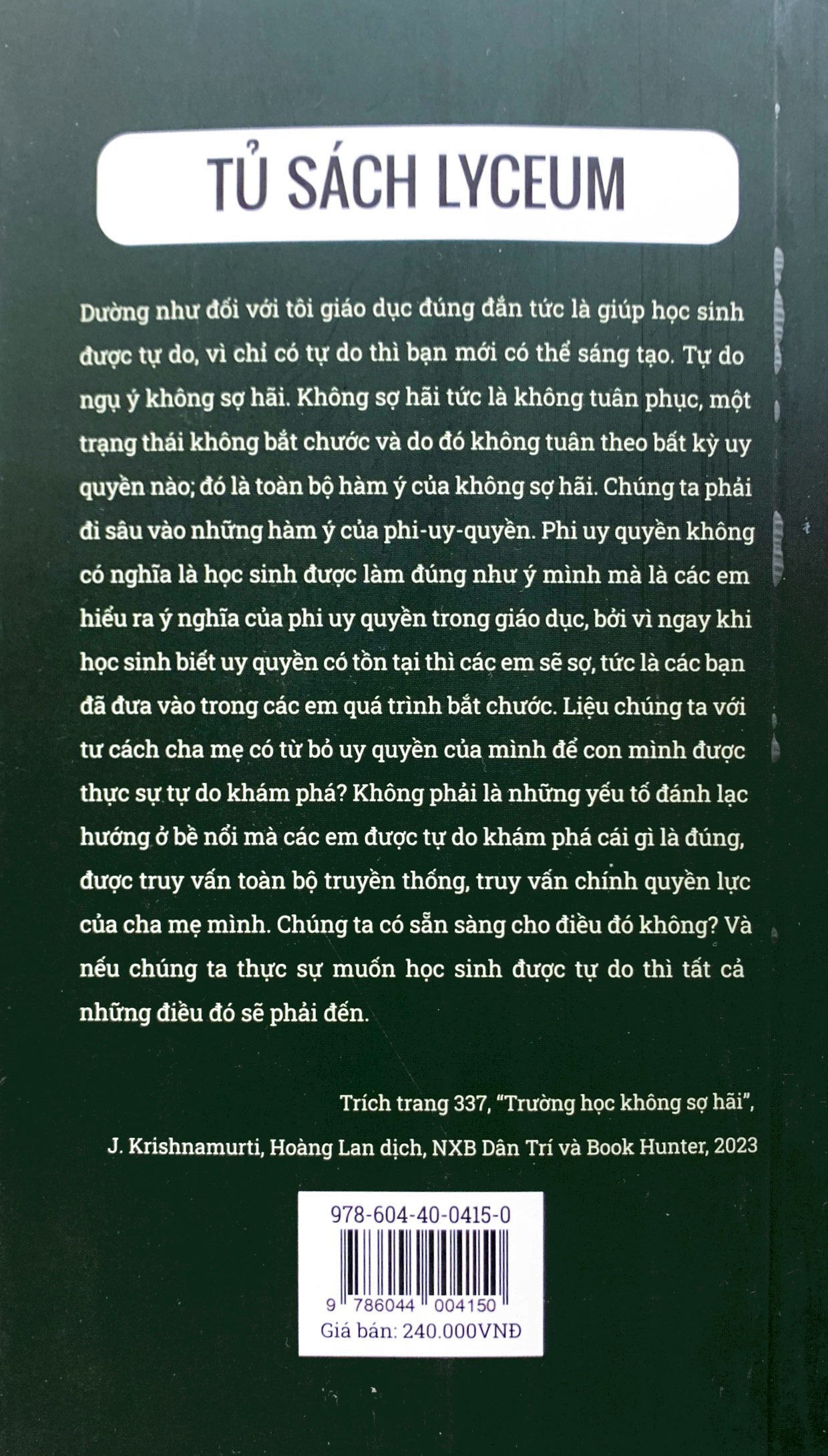 trường học không sợ hãi - đàm thoại với giáo viên và phụ huynh - Ảnh 8