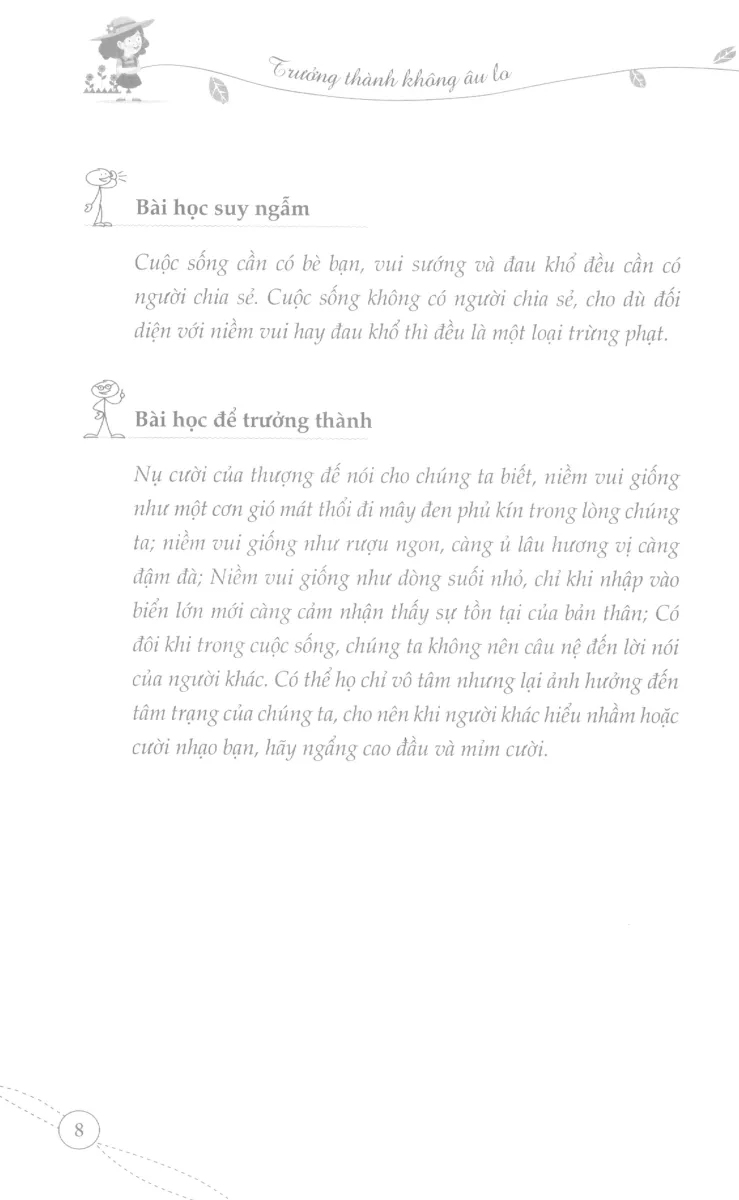 trưởng thành không âu lo - niềm vui từ sự sẻ chia - Ảnh 8